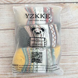 5Pack Womens Vintage  Soft Warm Thick Cold Knit Wool Crew Socks, Multicolor